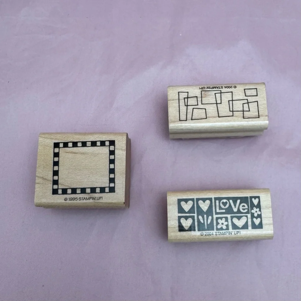 ✨ Stampin’ Up! Rubber Stamp Lot Mixed Designs Retired Wood Mounted ✨